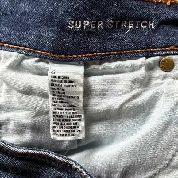 American Eagle Outfitters Blue Jean Shorts Distressed Cutoff - Picture 5 of 6